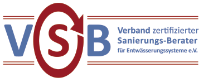 Logo VSB - Verband zertifizierter Sanierungs-Berater für Entwässerungssysteme e.V.
